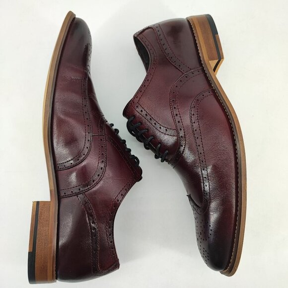 Stacy Adams Men\'s Dunbar Wingtip Brown Oxford Dress Shoes Size 9M main image 8